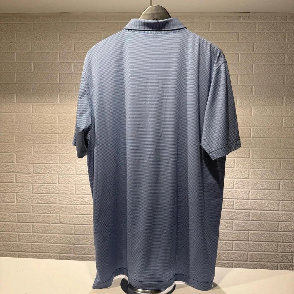 Bundle Peter Millar Summer Comfort Striped Polo Shirt K&N Cup Golf Mens Large - Picture 7 of 8